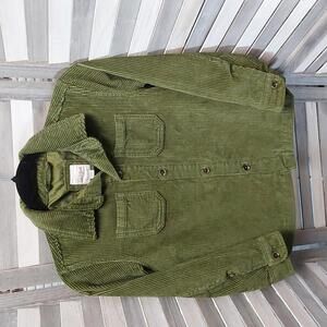 Olive Green Corduroy Shirt Jacket | Cat & Jack | S (6/7)